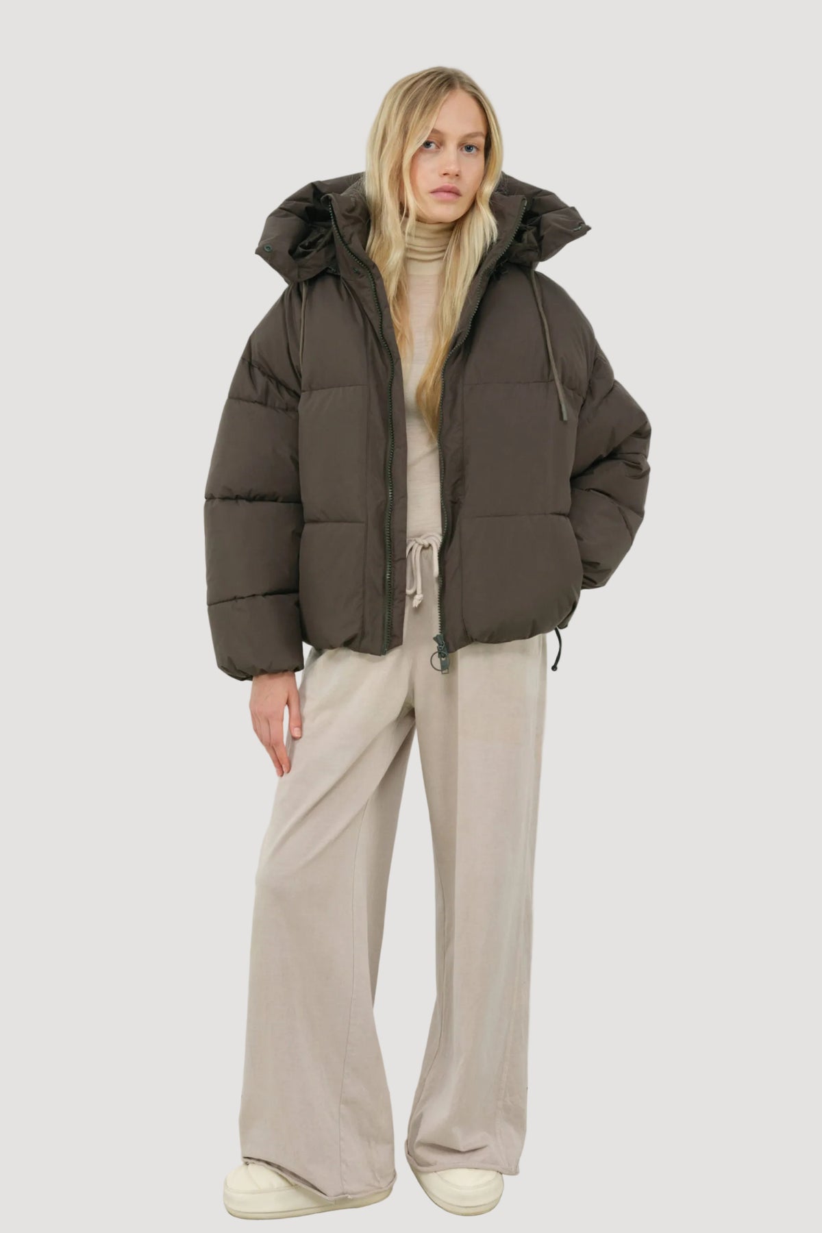 ZONZA PUFFER JACKET BLACK OLIVE