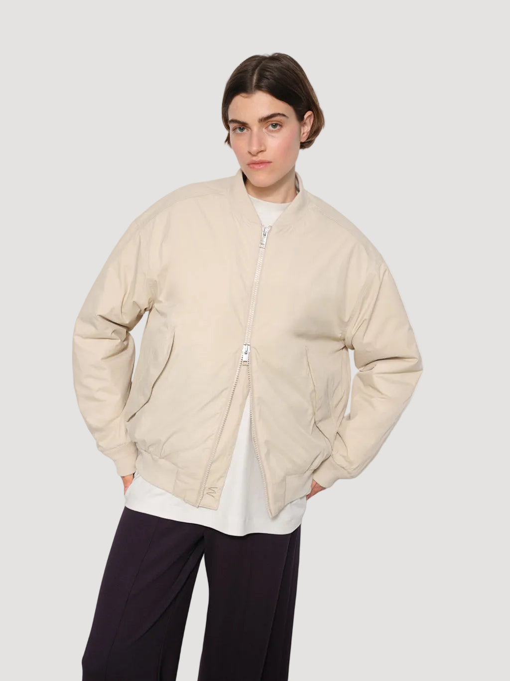SALIA BOMBER JACKET DARK SAND