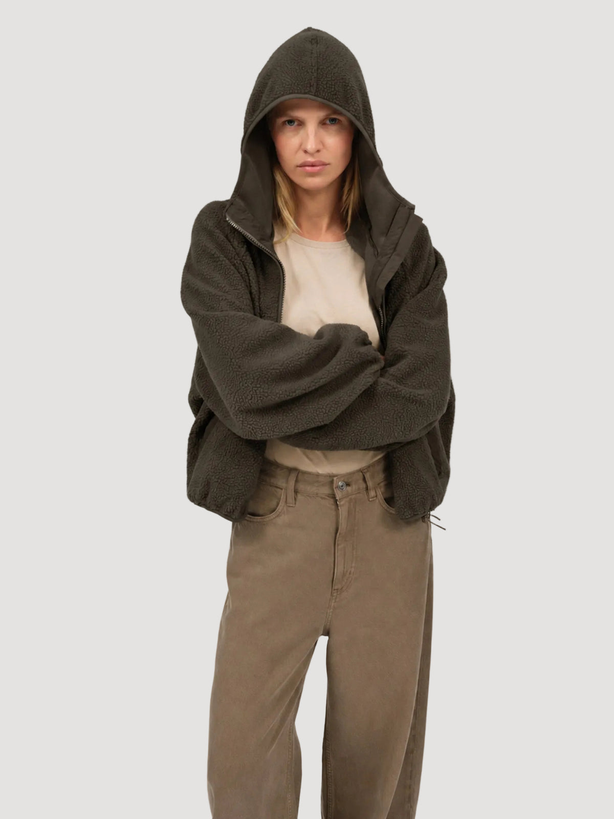 BLANCA FLEECE JACKET BLACK OLIVE