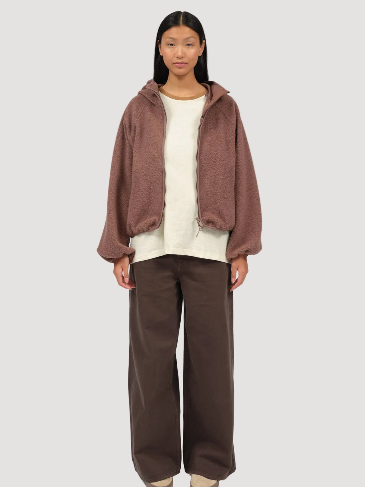 BLANCA FLEECE JACKET FRENCH ROAST