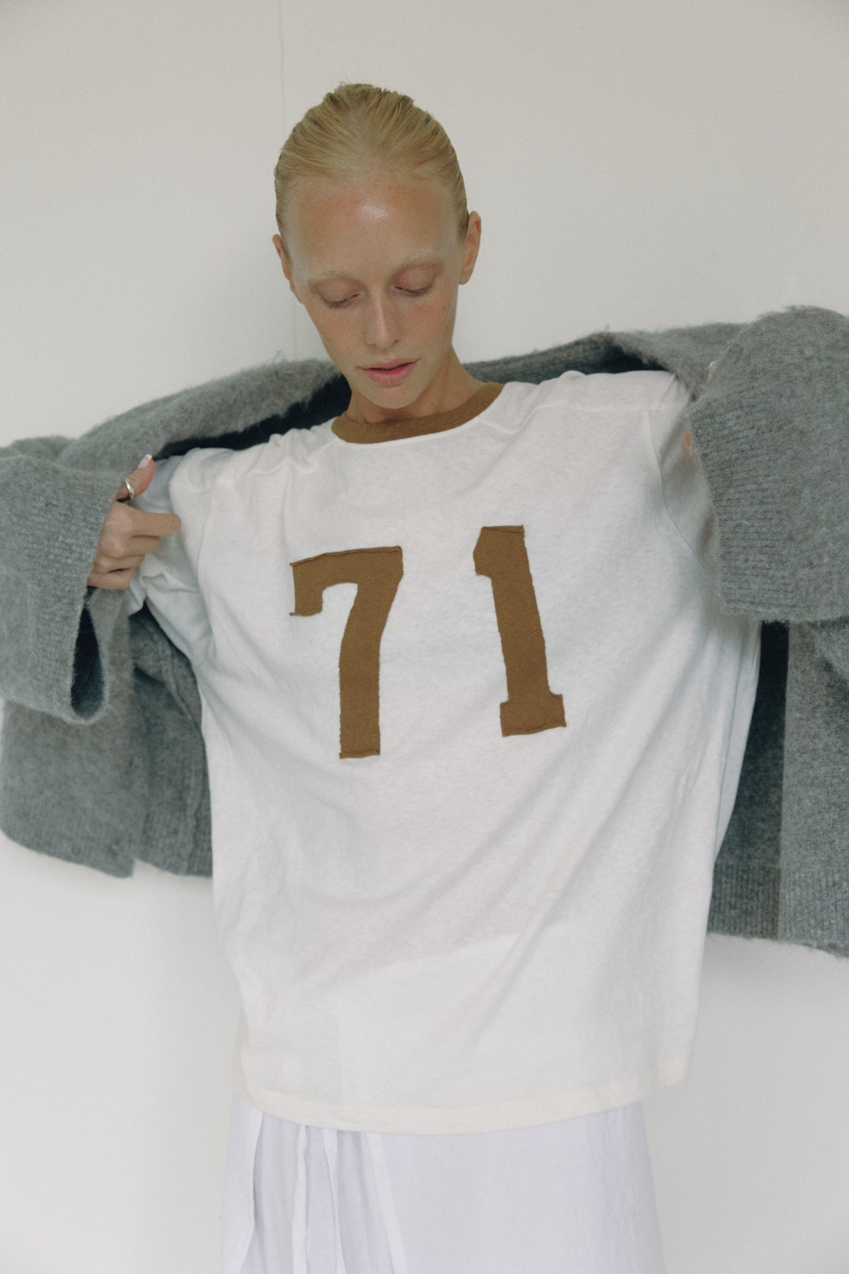 BOHEME GOODS The 71 Tee – Brown / White