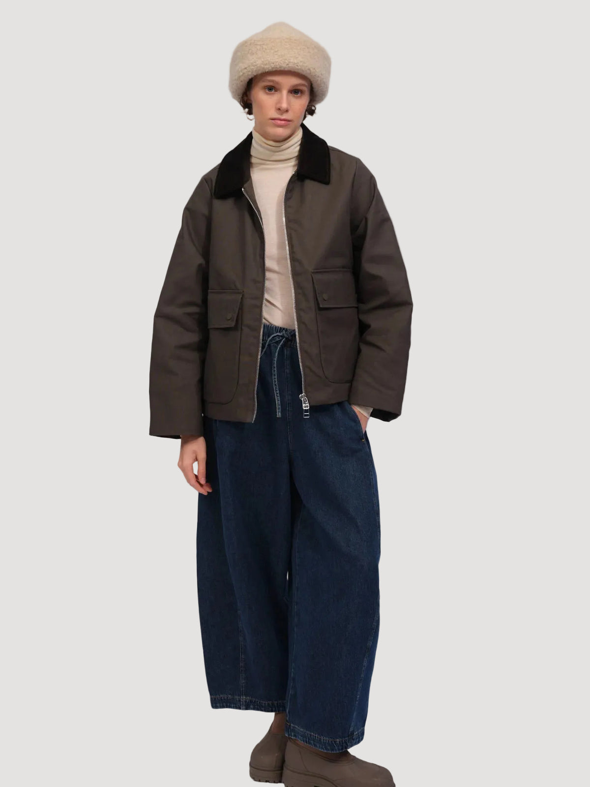 ELISABETH JACKET BLACK OLIVE