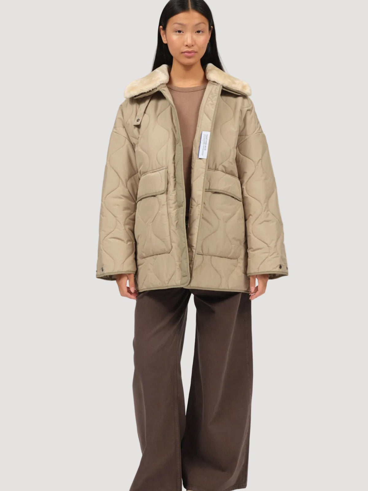 FINJA JACKET PALE OLIVE