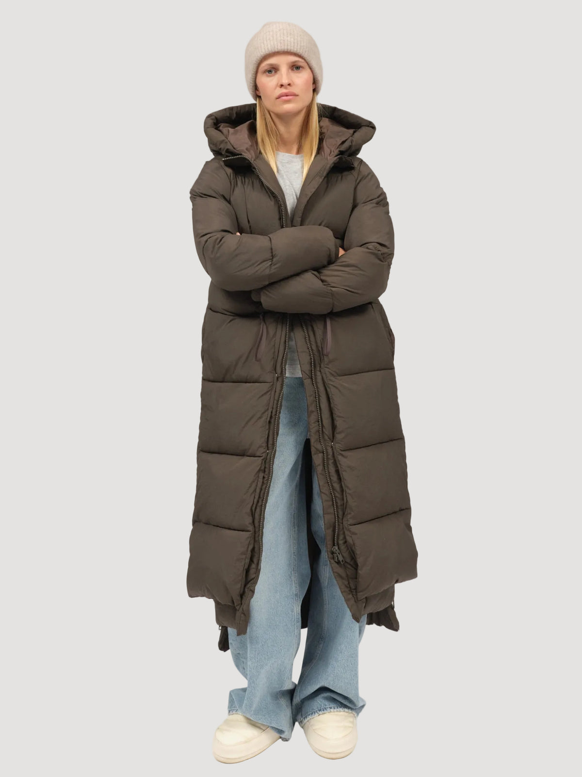 LAUSANNE PUFFER COAT BLACK OLIVE