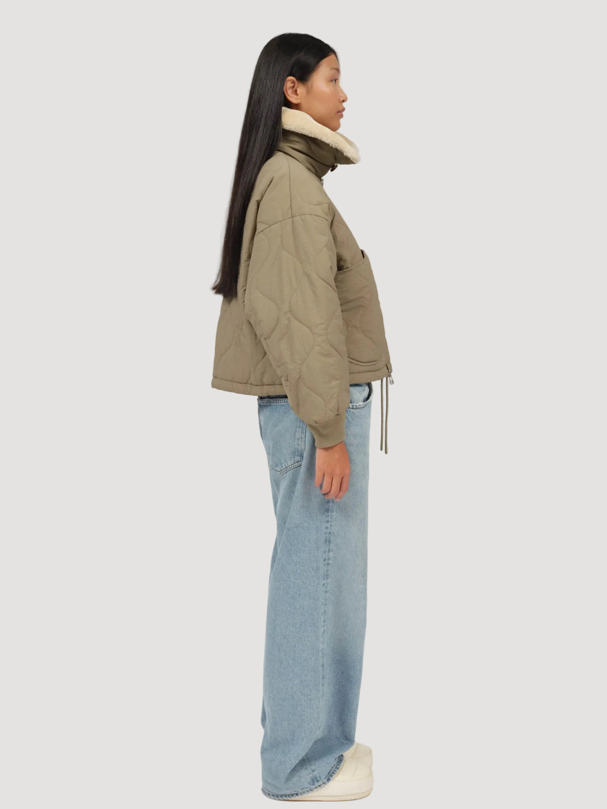LINDA BOMBER JACKET FADED OLIVE